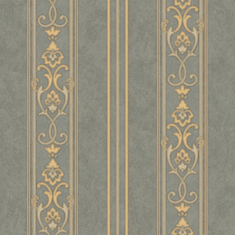 Gray Embossed Wallpaper – Dimensional Elegance (6805-5)